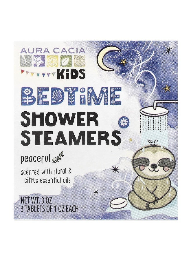 Aura Cacia, Kids, Bedtime Shower Steamers, Peaceful, 3 Tablets - Image 1