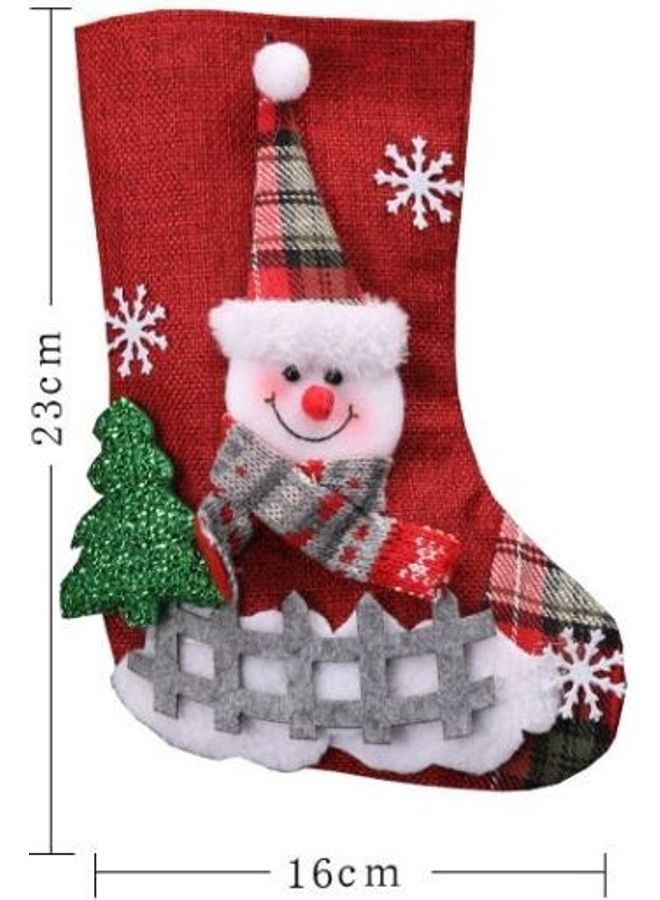 NIBEMINENT 3-Piece Decoration Medium Stocking Gift Bag Multicolour - Image 3