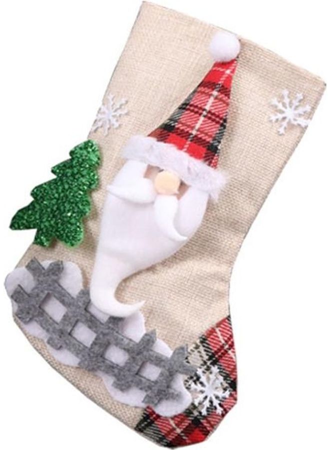 NIBEMINENT 3-Piece Decoration Medium Stocking Gift Bag Multicolour - Image 2
