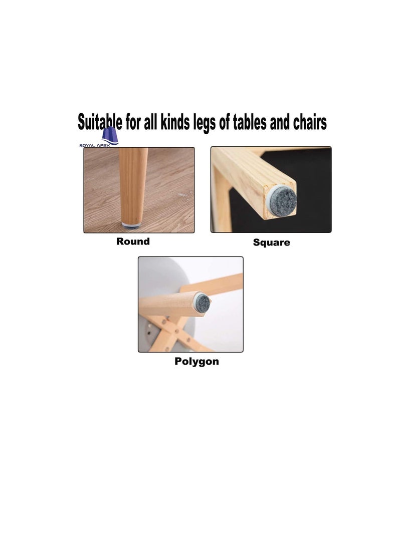 Generic Round Heavy Duty Nail-on Anti-Sliding Felt Pad for Furniture Chair Table Leg Feet Floor Protectors (Pack of 8) (Brown)  - Image 3