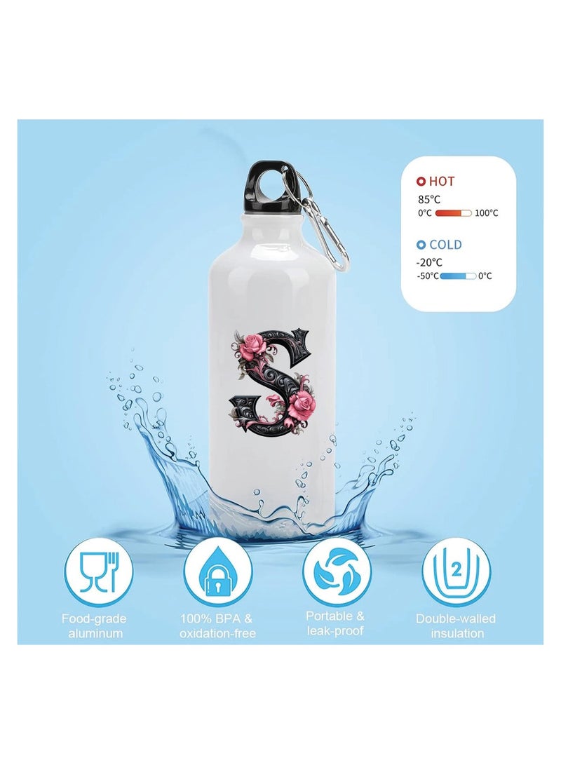 برينت شوب فور مي قارورة مياه مطبوعة بحروف أولية - حافظ على رطوبة جسمك بأناقة مع الإصدار المحدود من قارورة ماء مطبوعة بحروف أولية - هدية أنيقة لعيد الميلاد - للأصدقاء والعائلة - Image 4