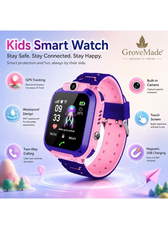 GroveMade Kids Smart Watch for Boys & Girls – Touchscreen Smartwatch with Camera, Games, Alarm, Music Player & More – Fun & Educational Gift for Children – Easy to Use - Image 1
