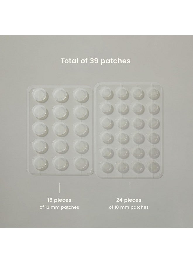 JOAH Heal Me CICA Spot Patch, Hydrocolloid Korean Skin Care Spot Patches with Centella Asiatica, 39 Patches, White - Image 3