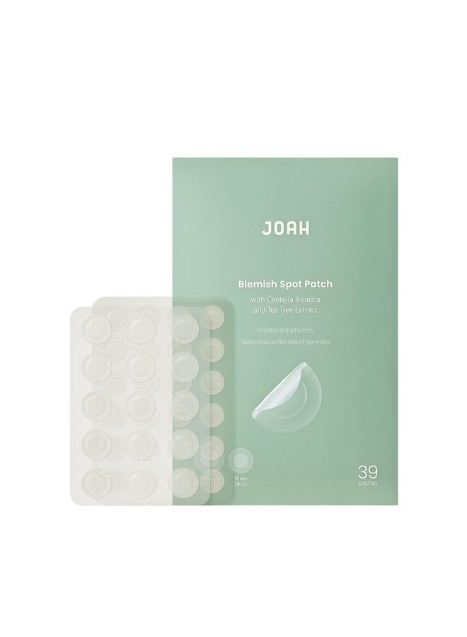 JOAH Heal Me CICA Spot Patch, Hydrocolloid Korean Skin Care Spot Patches with Centella Asiatica, 39 Patches, White - Image 1