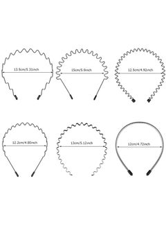Generic 6pcs set of hair bands for men, invisible sports, anti slip bangs, hair clip, wash face headband, women's universal  - Image 4