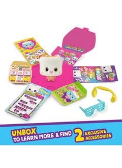 WowWee My Squishy Little Marshmallow Interactive Doll Collectible With Accessories Mel (White)  - Image 5