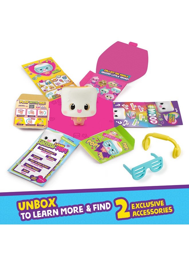 WowWee My Squishy Little Marshmallow Interactive Doll Collectible With Accessories Mel (White) - Image 5