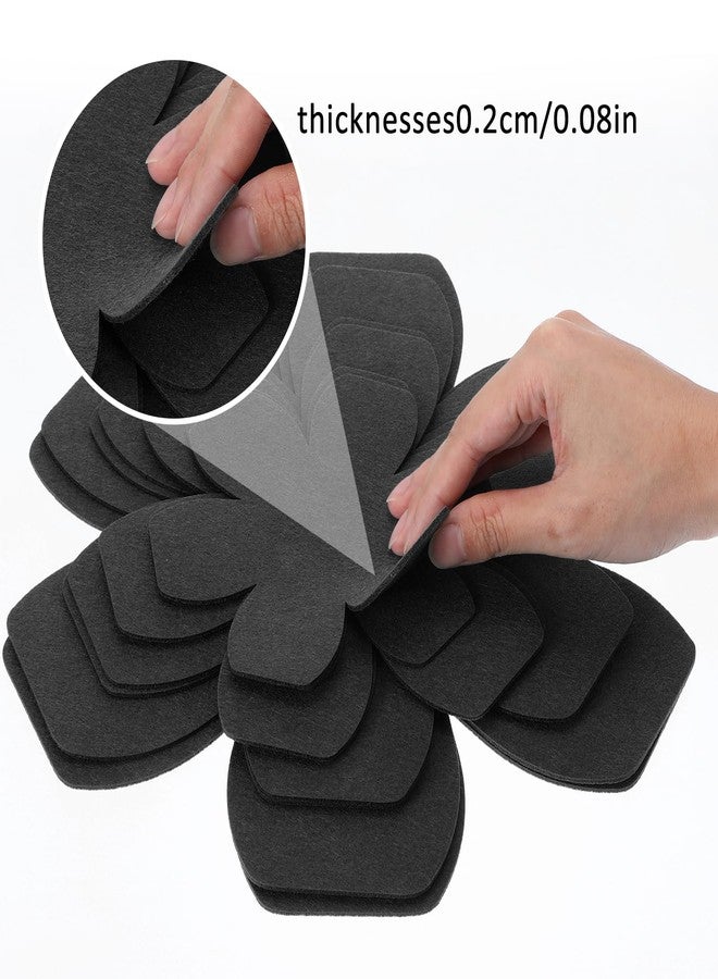 oruola واقيات أواني أورولا 8 قطع قابلة للتكديس، واقيات أواني سوداء قابلة للتكديس، 4 أحجام مختلفة من واقيات الأواني المصنوعة من اللباد، تمنع الخدش أو التلف، مثالية لأطباق السيراميك الزجاجية وأواني الطهي (6، 8، 10، 12 بوصة). - Image 4