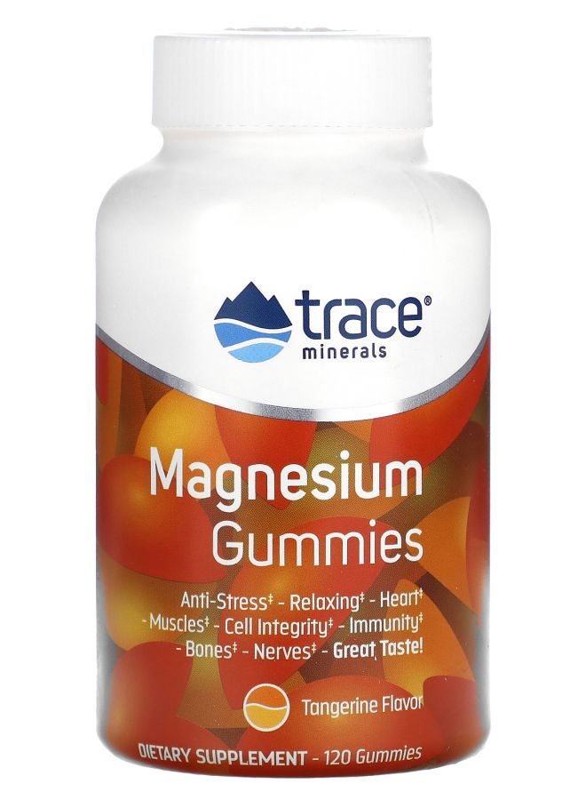 Trace Minerals Magnesium Gummies Tangerine 120 Gummies