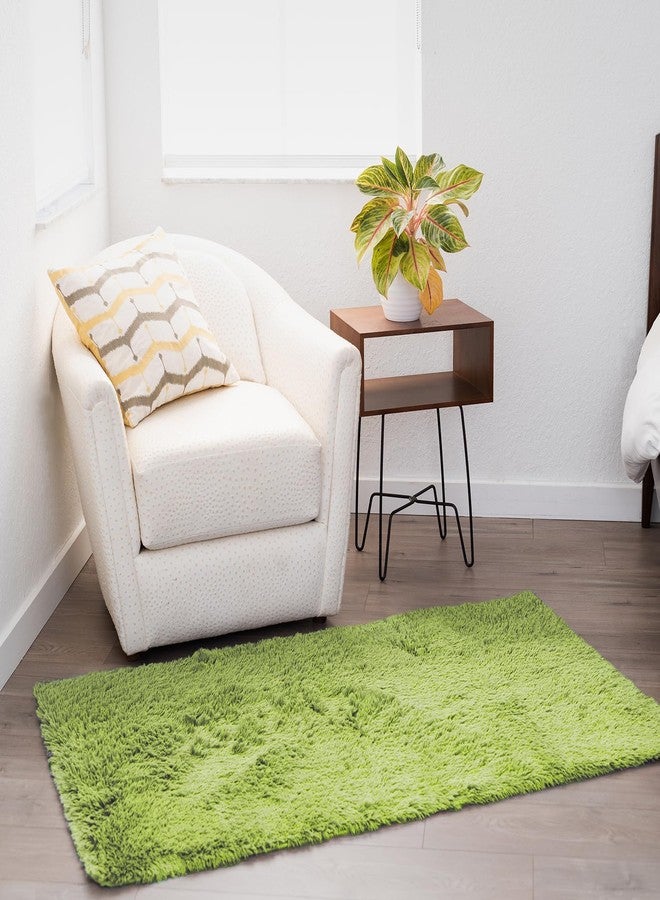 Ophanie Green Grass Area Rugs for Bedroom, 3x5 Shag Fluffy Carpet, Fuzzy Furry Plush Soft Cute Kids Baby Girls Shaggy Bedside Floor Rug for Teen Dorm Nursery Home Decor Aesthetic - Image 5