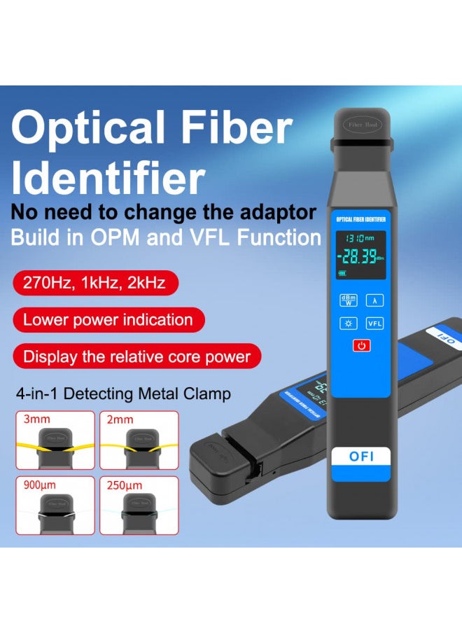 D YEDEMC D YEDEMC Live Optical Fiber Identifier with Wave Respond 800-1700nm Built in 10KM VFL and Optical Power Meter OPM Functions FTTH Tool (YD-3309D)  - Image 1