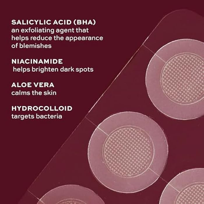 ITK Microneedle Blemish Pimple Patches with Aloe Vera - Blemish Spot Treatment - Reduces Appearance of Blemishes + Dark Spots - Soothes + Heals Skin - Oil-Free for All Skin Types - 6 Count Packet - Image 4