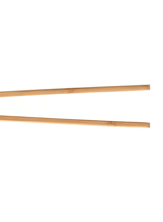 Bamboo Serving Tongs, Wooden Salad and Food Tongs, Eco-Friendly Durable Kitchen Utensil, Pack of 2 - Image 4