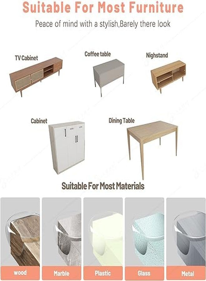 HPARY Corner Protectors for Baby, Silicone Corner Protectors for Baby Proof Corners and Edges to Cover Sharp Furniture & Table Edges(Round Shape) (4) - Image 3