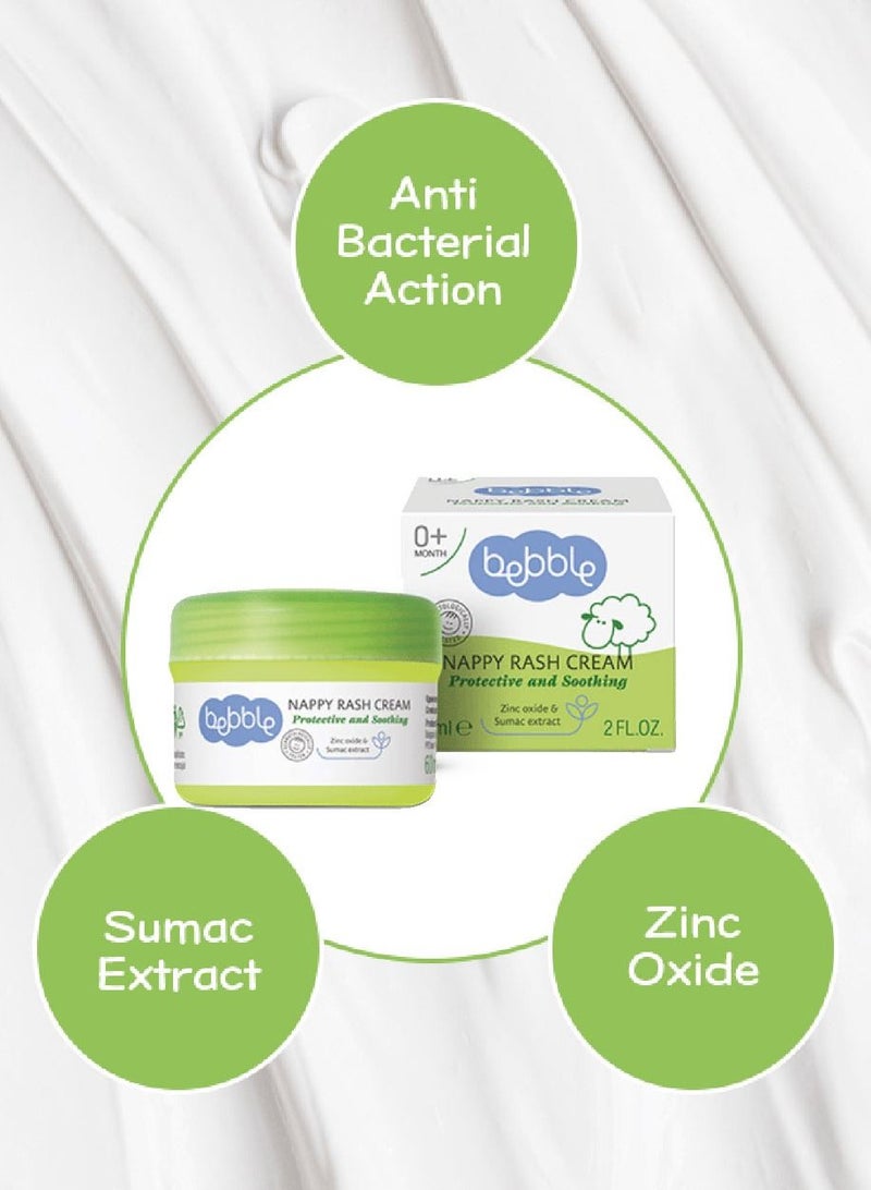 bebble Baby Nappy Daiper Rash Cream | Instant Relief| Inflammation Redness Healing Ointment | 60ml - Image 2