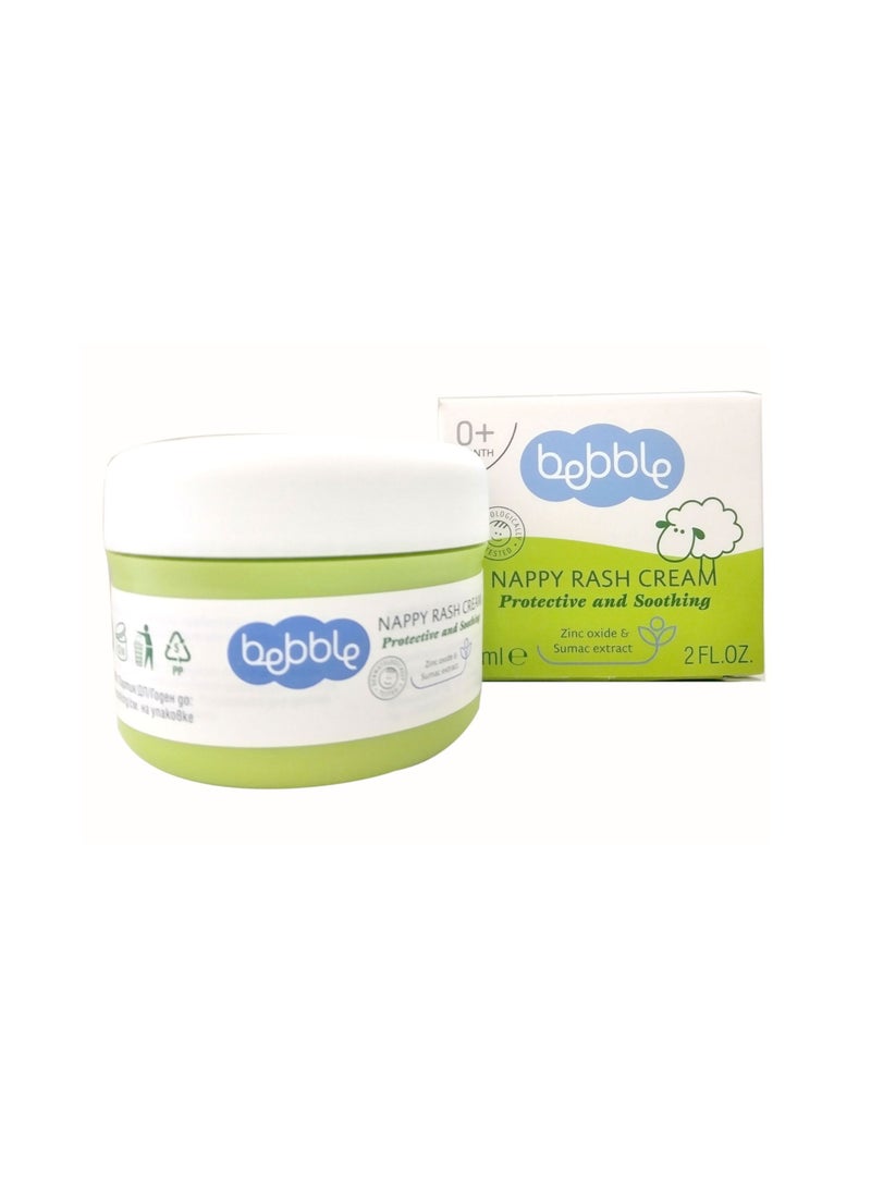 bebble Baby Nappy Daiper Rash Cream | Instant Relief| Inflammation Redness Healing Ointment | 60ml - Image 1