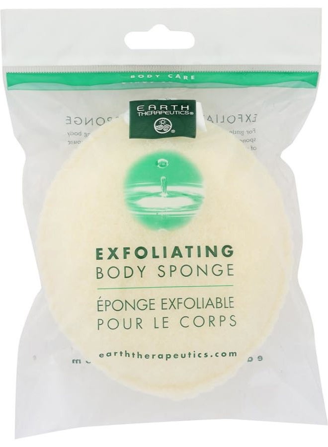 Earth Therapeutics Body Sponge,Exfol,Oval 3Pk - Image 1