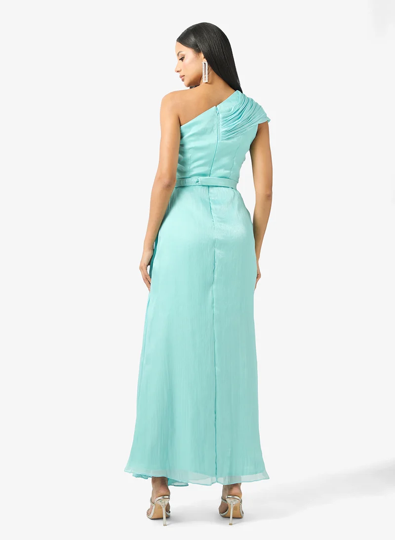 Namshi x draped evening dress