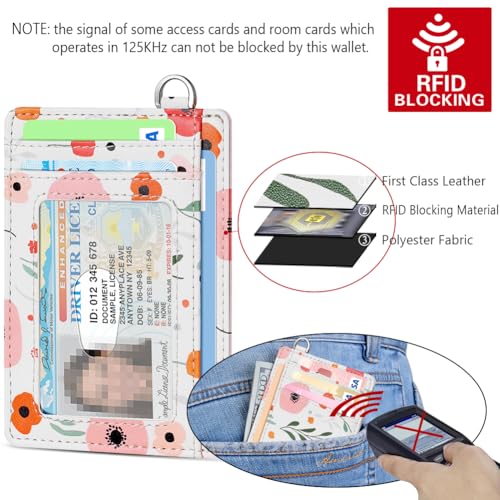 FurArt Slim Minimalist Wallet, Front Pocket Wallets, RFID Blocking, Credit Card Holder for Men-Floral - Image 5