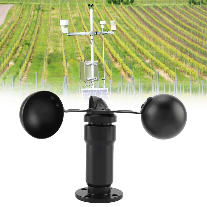0‑5V Aluminum Alloy Wind Speed Sensor Anemometer Three Cups Wind Speed Detector - Image 5