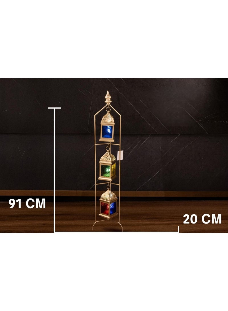 Luxurious Ramadan lanterns with a new 3-tier design in gold.