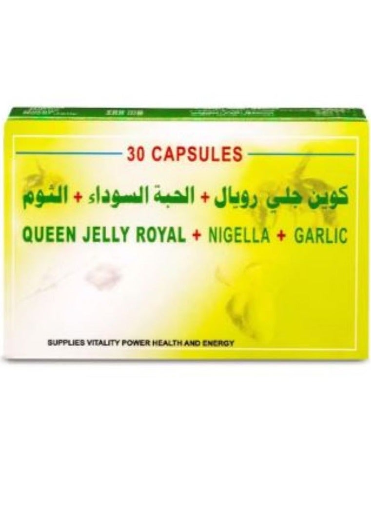ECKHART Nigella Royal Jelly & Garlic 30 Capsules - Image 2