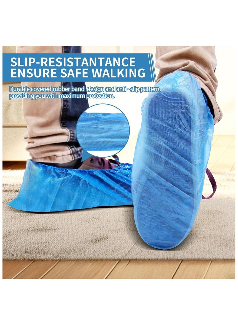 Shoe Covers Disposable Non Slip -100 Pack(50 pairs) 15.7'' Hygienic Waterproof Foot Booties Covers Recyclable Shoe Booties Covers for Indoors, Fits Up to US Men's 11 & US Women's 13 - Image 5