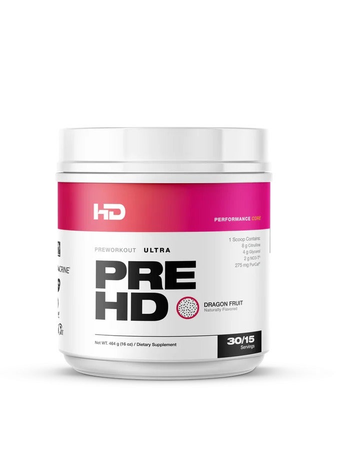 HD Muscle Ultra Pre workout Dragon Fruit 464g 30 Servings - Image 1