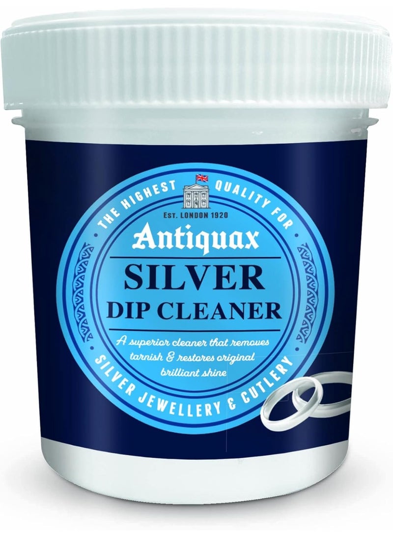 Antiquax Silver Dip 250ml – Instant Silver Cleaner, Acid-Free Tarnish Remover for Silver Cutlery & Jewellery, Safe for Sterling Silver & Silver Plate - Image 1