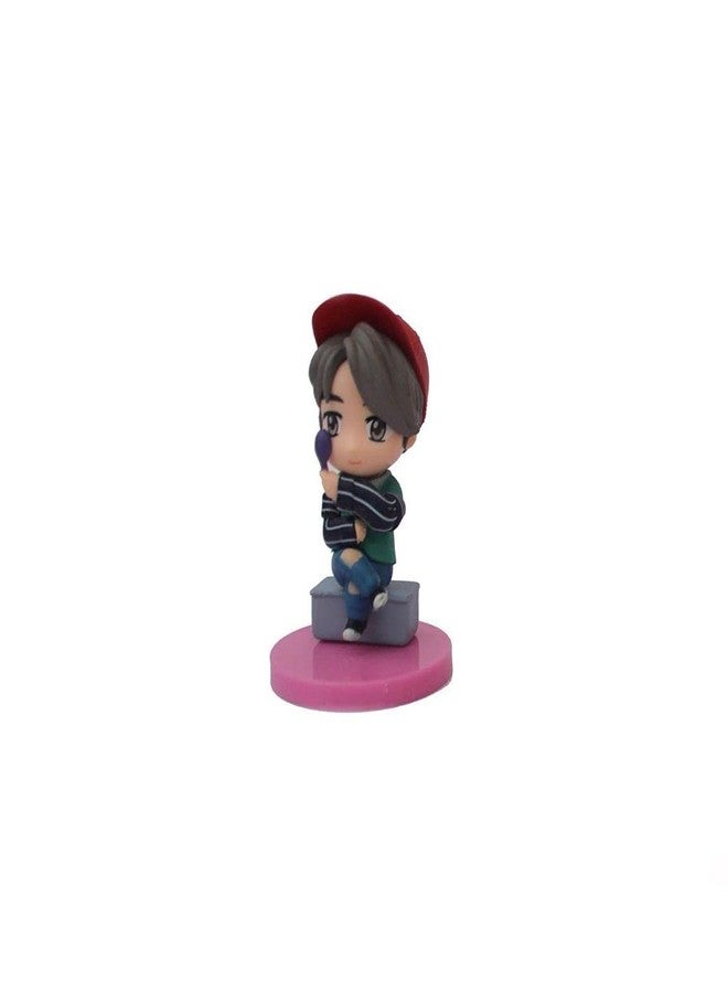 Offo BTS TinyTAN x Baskin Robbins Collectible Figures Set of 7 (7–8 cm) | Premium PVC Mini Figurines for Home & Office Décor, Desk & Study Table Showpiece - Image 3