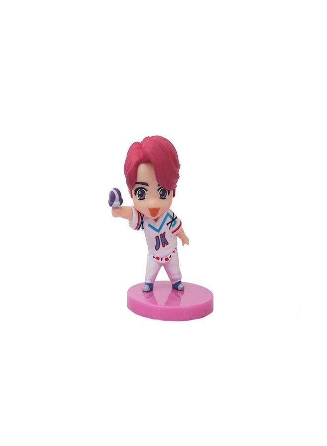 Offo BTS TinyTAN x Baskin Robbins Collectible Figures Set of 7 (7–8 cm) | Premium PVC Mini Figurines for Home & Office Décor, Desk & Study Table Showpiece - Image 4