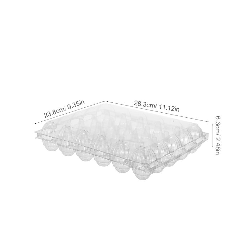 6Pcs Clear Plastic Storage Container With Lid Organizer Box For Refrigerator And Outdoor Use - Image 3