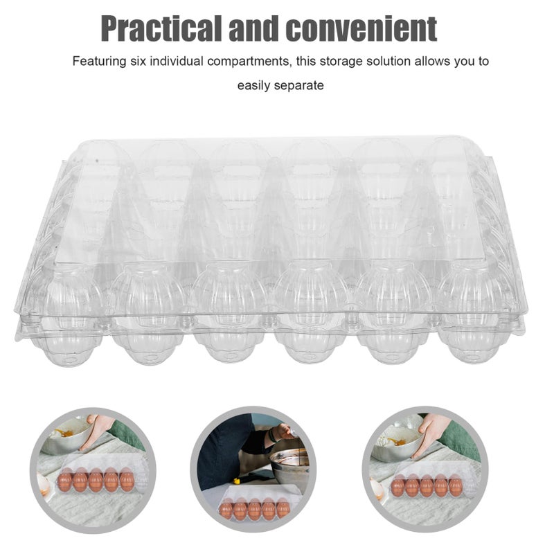 6Pcs Clear Plastic Storage Container With Lid Organizer Box For Refrigerator And Outdoor Use - Image 4