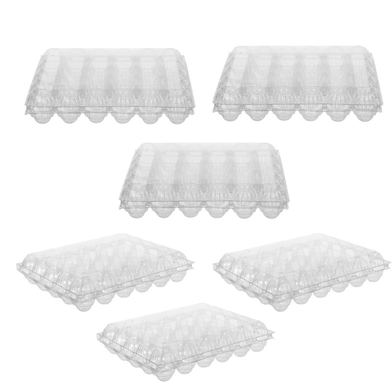 6Pcs Clear Plastic Storage Container With Lid Organizer Box For Refrigerator And Outdoor Use - Image 2