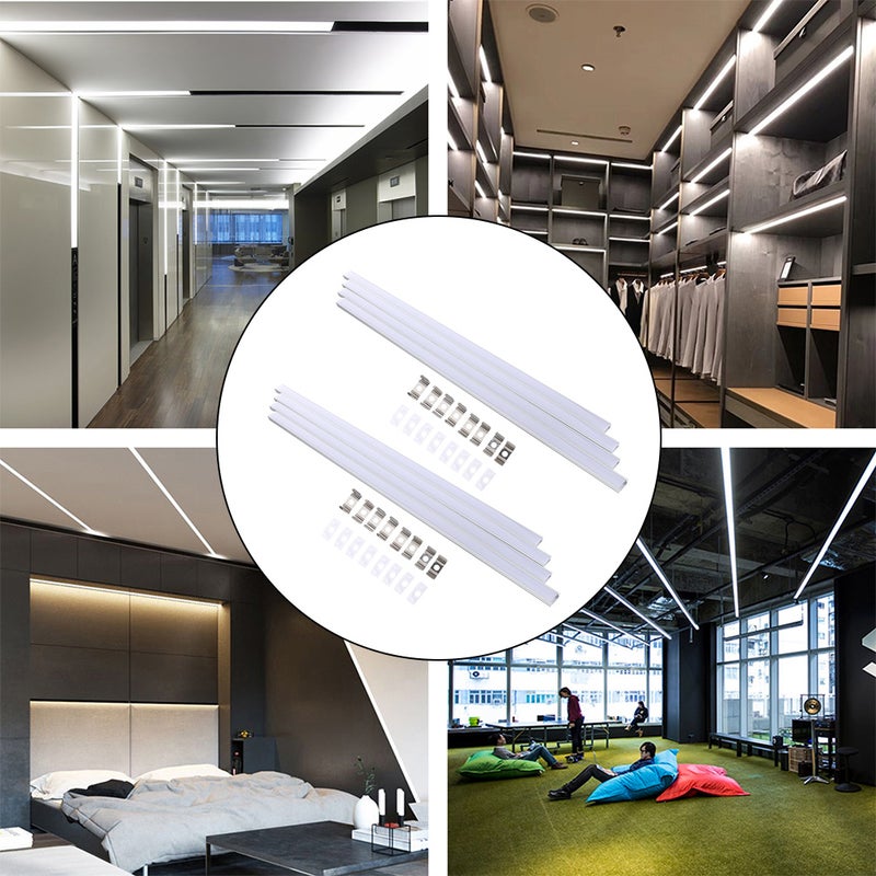 🏠 طقم قناة إضاءة شريط LED بغطاء U متين للتركيب السلس - Image 5
