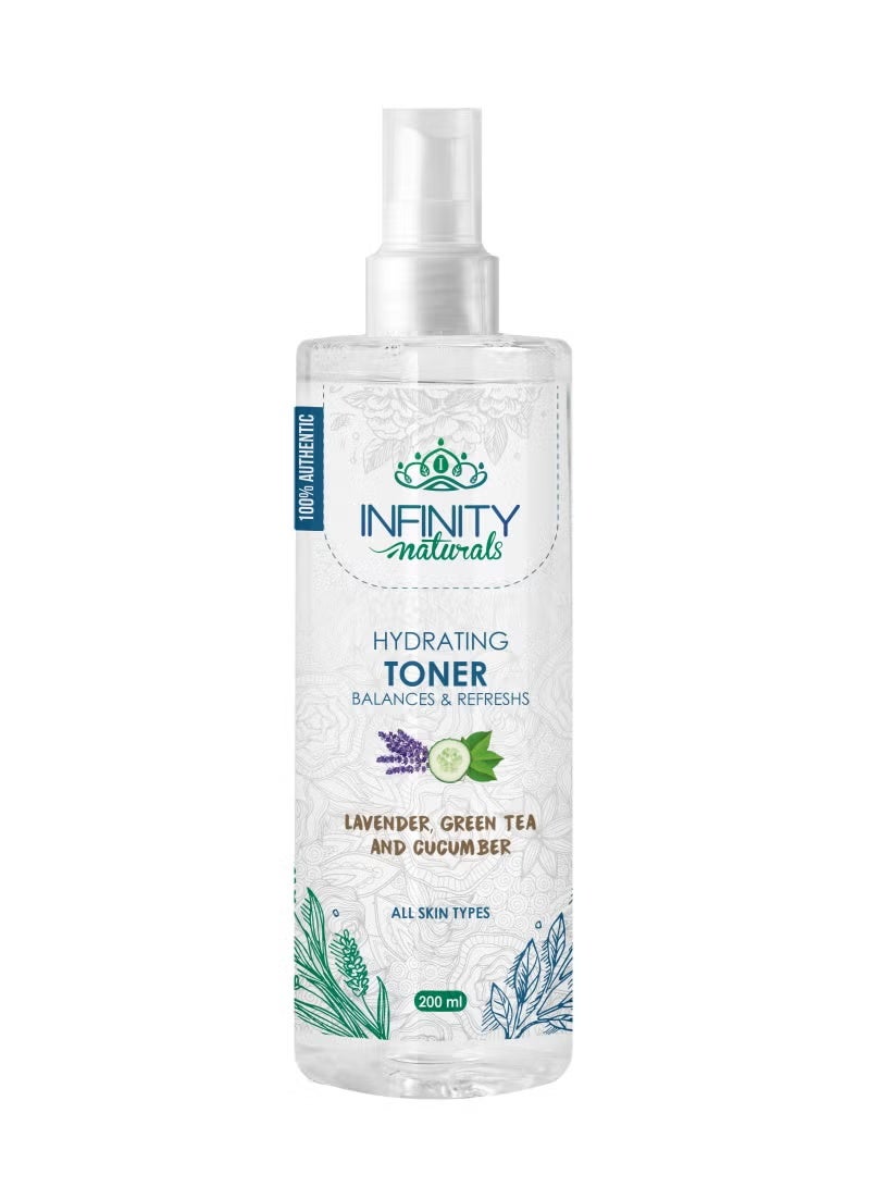 إينفينيتي تونر مرطب من إنفينيتي ناتشورالز بخلاصة اللافندر والشاي الأخضر والخيار