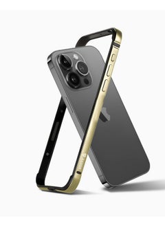Raegr RAEGR iPhone 15 Pro Max Case | Anodized Aluminum Bumper | Supports Mag-Safe Wireless Charging | Edge Armor Protective Minimal Case Designed for iPhone 15 Pro Max (6.7-Inch) (2023) - Gold RG10532  - Image 1