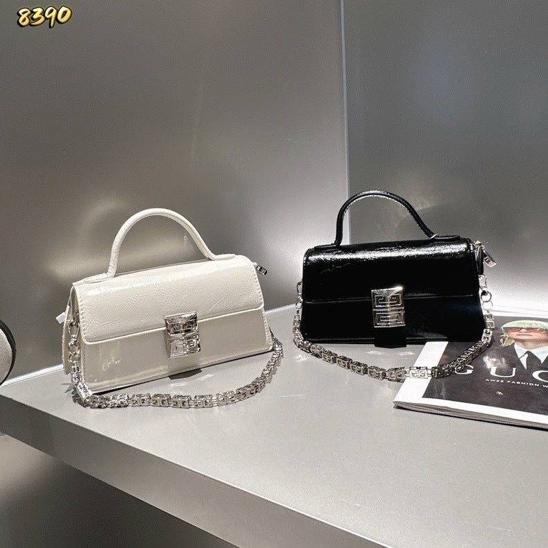 High-End Accessible Luxury Handheld Small Square Bag 2024 Korean Style Chain Armpit Bag Women'S Shoulder Crossbody Bag - Image 2