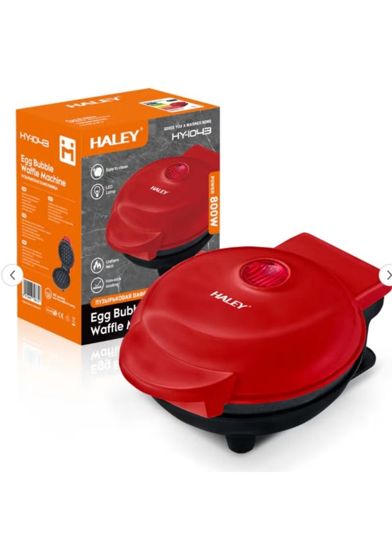 Haley ماكينة صنع الوافل الصغيرة غير اللاصقة بقوة 800 واط - Image 1