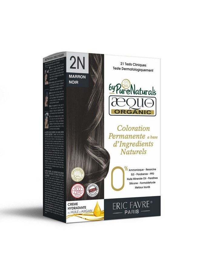 byPurenaturals Aequo Organic Cream Hair Colour 2N Soft Black For Men And Women200 Ml; Natural Long Lasting Permanent Color For Hair Beard & Mustache; 100% Grey Coverage; Ppd & Ammonia Free  - Image 3