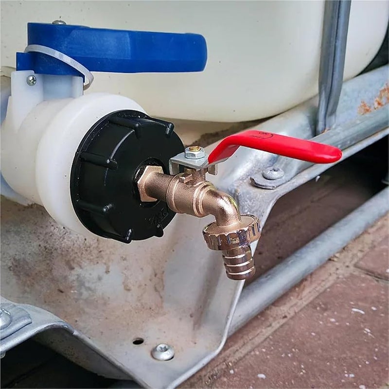 محول صنبور خزان IBC S60x6 خيط خشن إلى موصل 1/2 بوصة صمام استبدال التركيب - Image 4