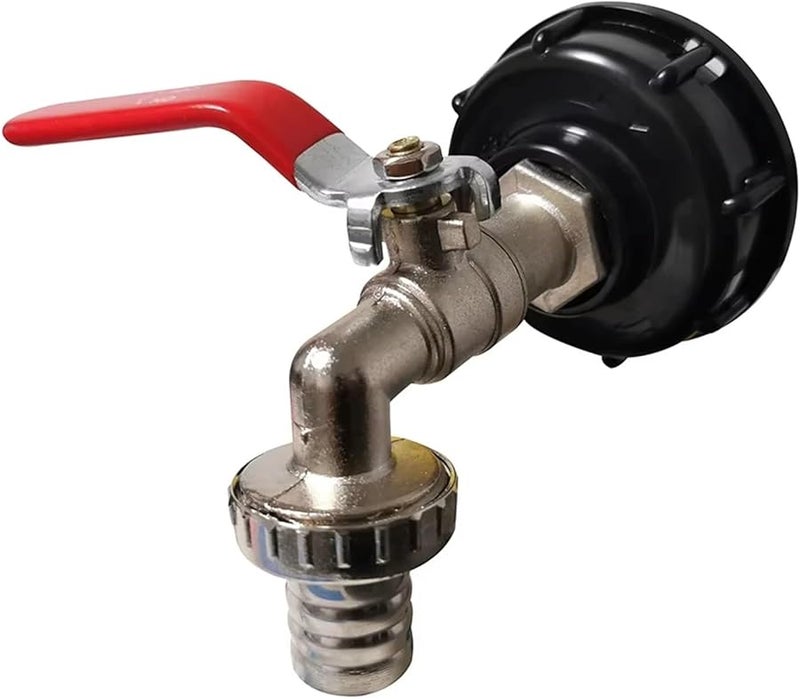 محول صنبور خزان IBC S60x6 خيط خشن إلى موصل 1/2 بوصة صمام استبدال التركيب - Image 2