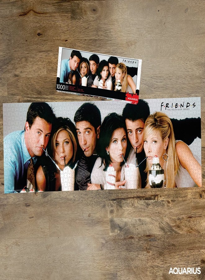 AQUARIUS Friends Puzzle (Slim 1000 Piece Jigsaw Puzzle) - Glare Free - Precision Fit - Virtually No Puzzle Dust - Officially Licensed Merchandise & Collectibles - 12 x 36 Inches - Image 3