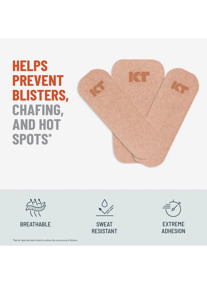 KT TAPE KT Health Blister Prevention Tape - 30 Precut Strips for Blister Protection, Strong Adhesive, Dermatologist Tested, Ideal for Athletes and Active Lifestyles - Beige  - Image 1