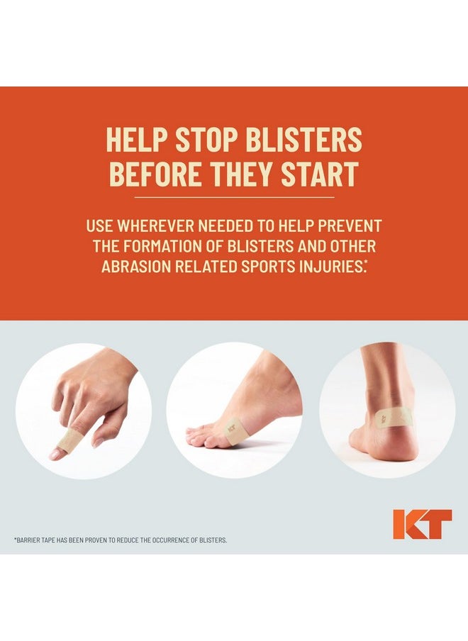 KT TAPE KT Health Blister Prevention Tape - 30 Precut Strips for Blister Protection, Strong Adhesive, Dermatologist Tested, Ideal for Athletes and Active Lifestyles - Beige  - Image 2