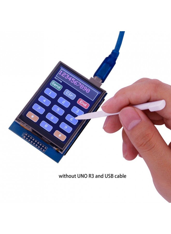 Elegoo Uno R3 2.8 Inches Tft Touch Screen With Sd Card Socket With Technical Data For Arduino Uno R3