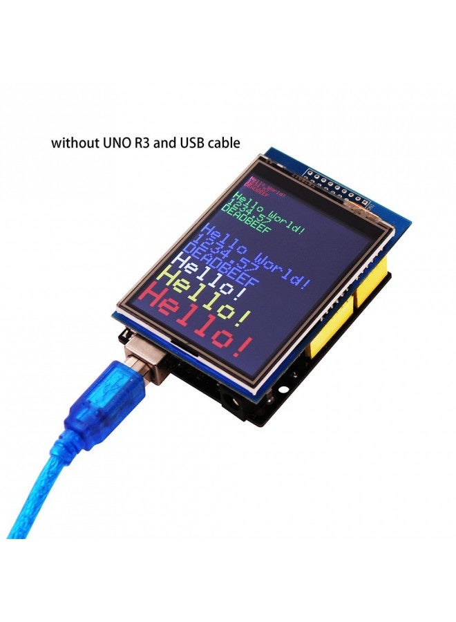 Elegoo Uno R3 2.8 Inches Tft Touch Screen With Sd Card Socket With Technical Data For Arduino Uno R3