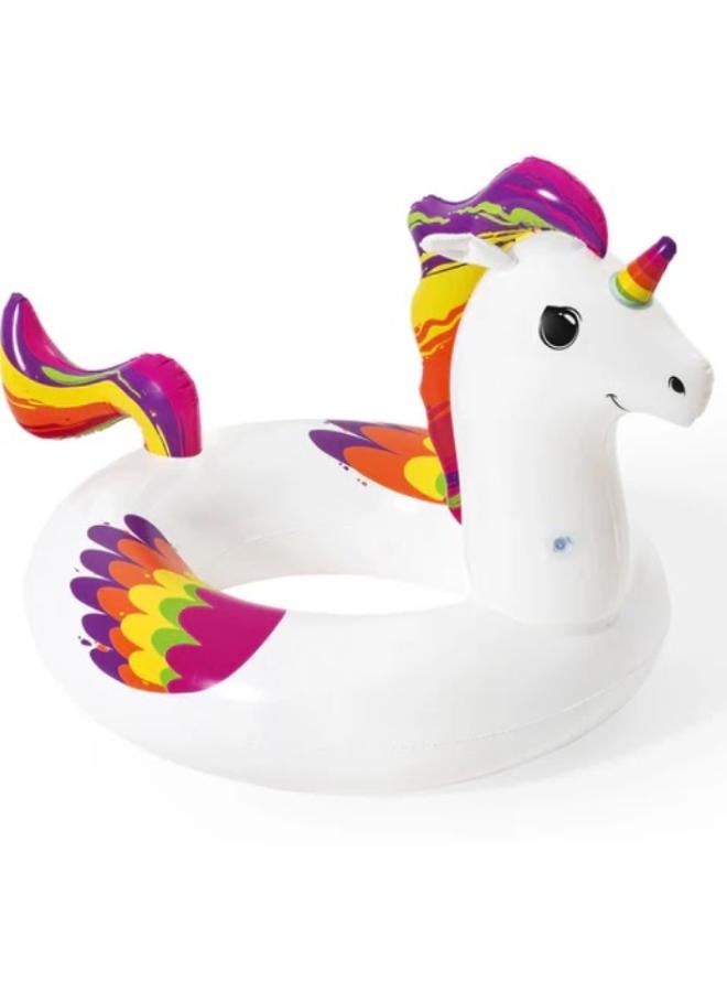 Bestway Unicorn Fantasy Swim Ring 119cm x 91cm Up to 80kg Ages 10+ - 36159 - Image 1