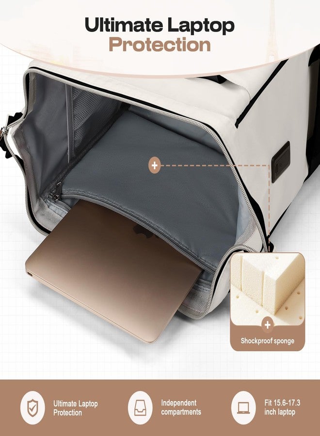 Maelstrom Travel Backpack with Lunch Box (Black-Beige) - Image 4