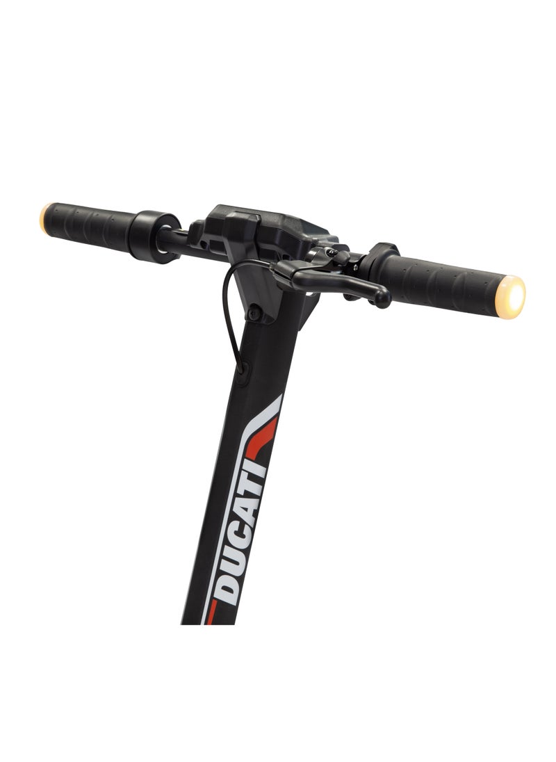 Ducati - Pro-Ii Plus E-Scooter With Turn Signals, Stylish Design With Powerful 350W Brushless Motor, Max Range 25Km, 10” Puncture-Proof Tubeless Tyres,3.5" Led Display, Max Load 100Kg-Black - Image 1